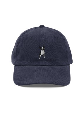 Corduroy Boston Terrier Embroidered Baseball Cap