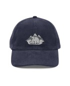 Corduroy bear embroidered hat