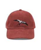 Corduroy bird-shaped embroidered hat