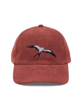Corduroy bird-shaped embroidered hat