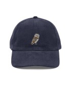 Corduroy owl embroidered hat
