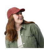 Corduroy owl embroidered hat