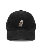 Corduroy owl embroidered hat