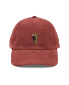 Corduroy Woodpecker Embroidered Hat