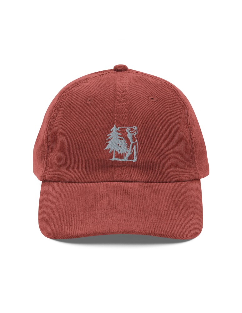 Corduroy Forest Explorer Embroidered Hat