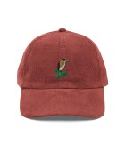Corduroy Forest Bird Embroidered Hat