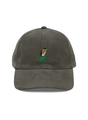 Corduroy Forest Bird Embroidered Hat