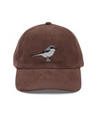 Corduroy bird embroidered hat