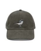 Corduroy bird embroidered hat