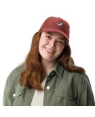Corduroy bird embroidered hat