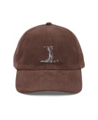Corduroy golfer silhouette embroidered hat