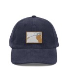 Corduroy Mountain Scene Embroidered Appliqué Cap