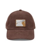 Corduroy Mountain Scene Embroidered Appliqué Cap