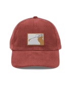 Corduroy Mountain Scene Embroidered Appliqué Cap