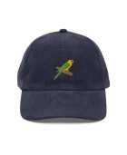 Corduroy parrot embroidered hat