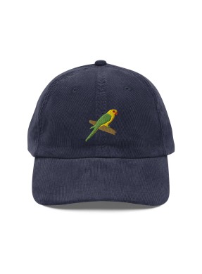 Corduroy parrot embroidered...
