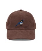 Corduroy magpie embroidered hat