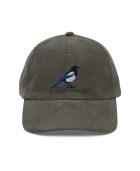Corduroy magpie embroidered hat