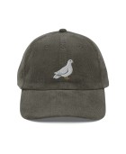 Corduroy dove embroidered hat