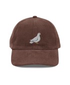 Corduroy dove embroidered hat
