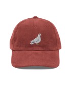 Corduroy dove embroidered hat