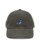 Corduroy Kingfisher Embroidered Hat