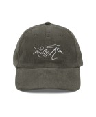 Corduroy Mountain Line Embroidery Hat