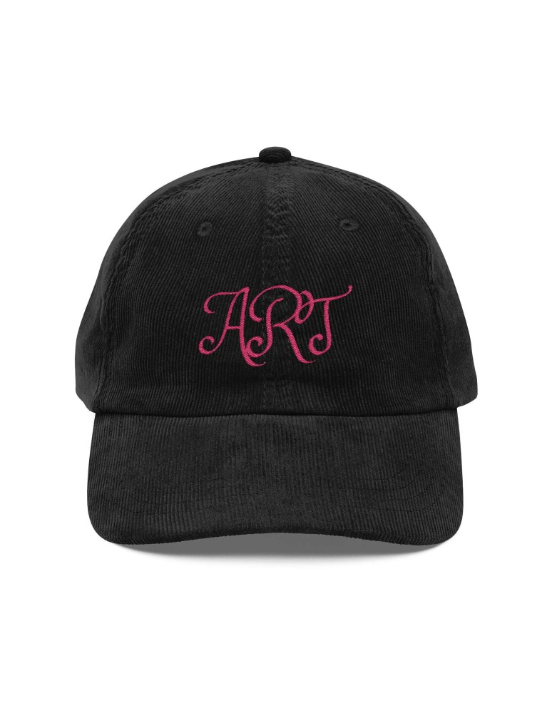 Corduroy ART Embroidered Baseball Cap