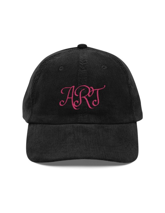 Corduroy ART Embroidered Baseball Cap