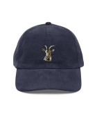 Corduroy goat embroidered hat