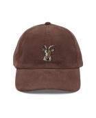 Corduroy goat embroidered hat