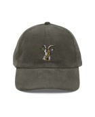 Corduroy goat embroidered hat