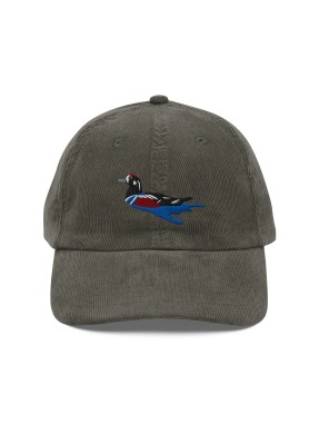 Corduroy Clown Duck Embroidered Hat