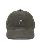 Corduroy Kingfisher Embroidered Hat