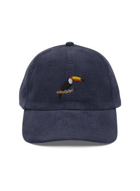 Corduroy Toucan Embroidered Hat