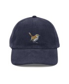 Corduroy wren embroidered hat